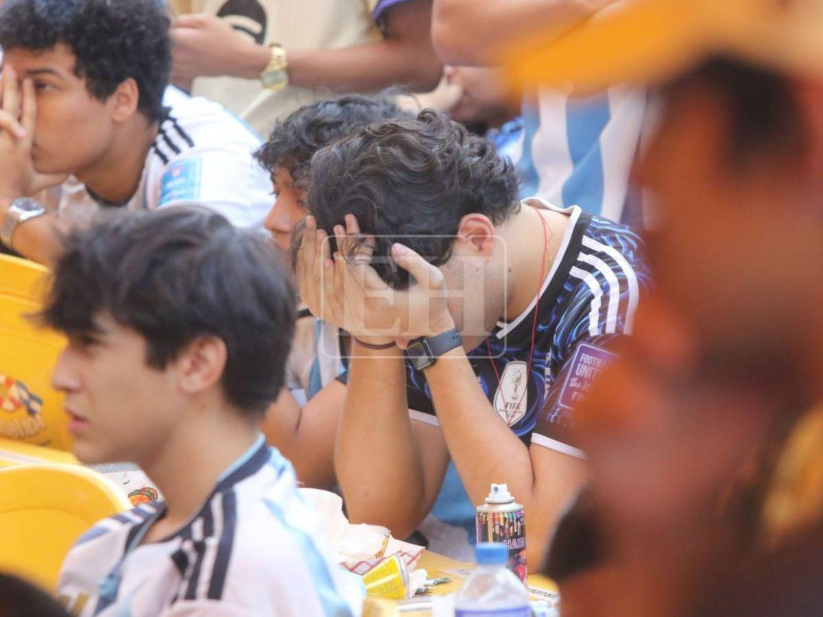 Lágrimas de tristeza invadieron a hondureños tras derrota de Argentina en final del Mundial