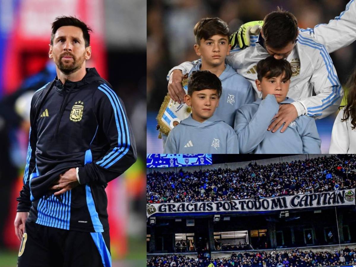 Llanto y linda despedida de su afición: Así fue el último partido eliminatorio de Messi en Argentina