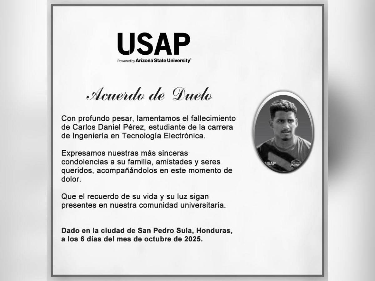 Regresaba de Guatemala y murió tras defender a sus padres de asalto: caso de Carlos Pérez en SPS