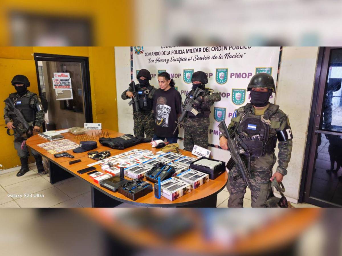 Capturan a Peligro, cabecilla de la pandilla 18, en SPS con sofisticado equipo tecnológico
