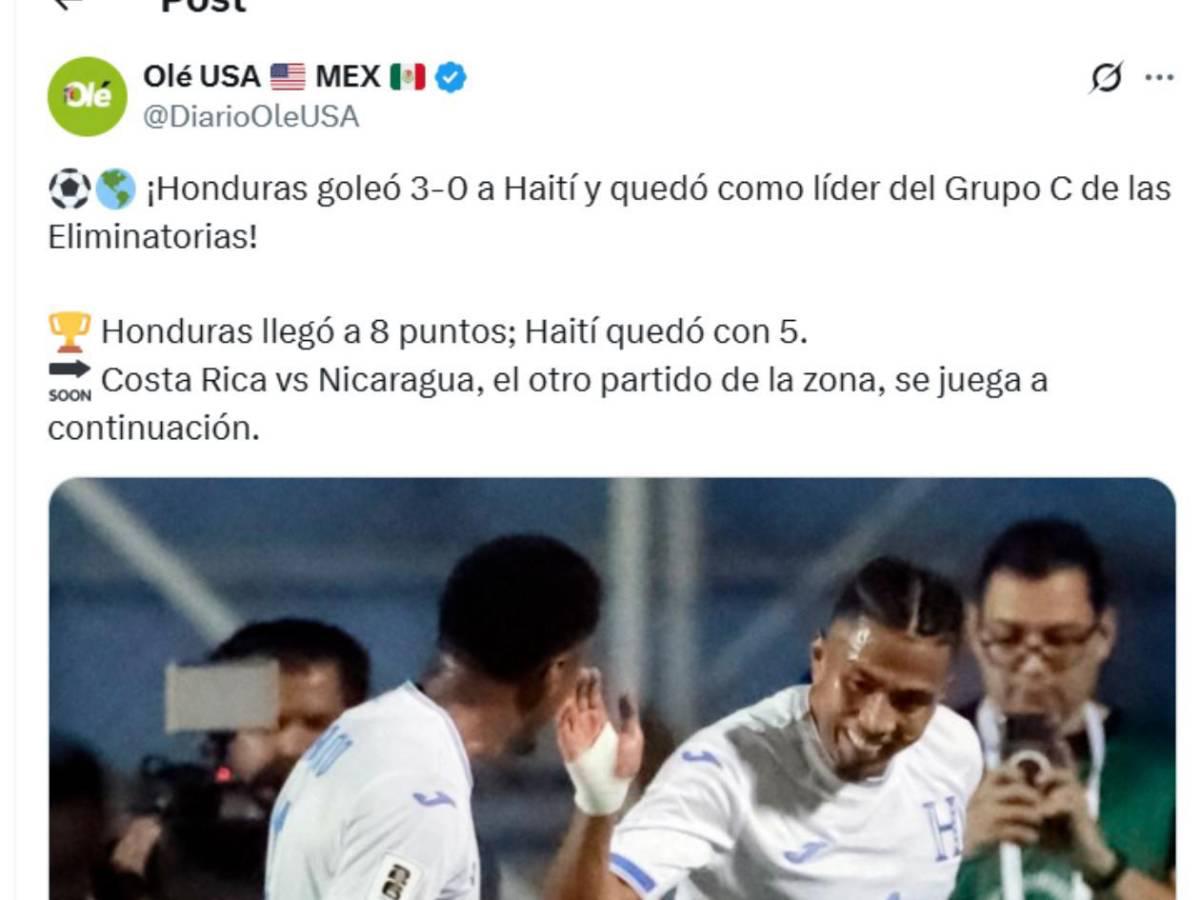 Honduras golea a Haití: Lo que dicen los medios y periodistas tras el triunfo en eliminatoria