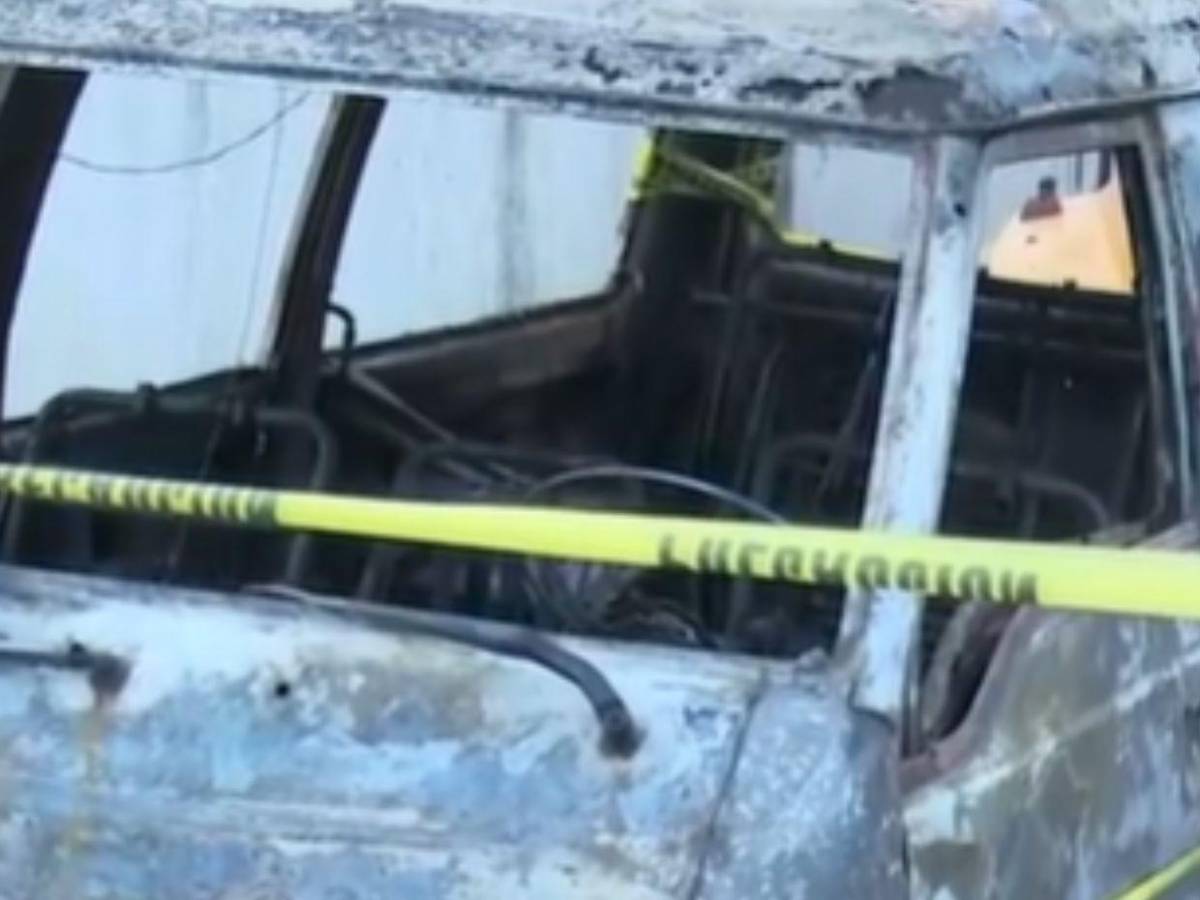 Lo que se sabe del conductor desmembrado y carbonizado dentro de busito en SPS