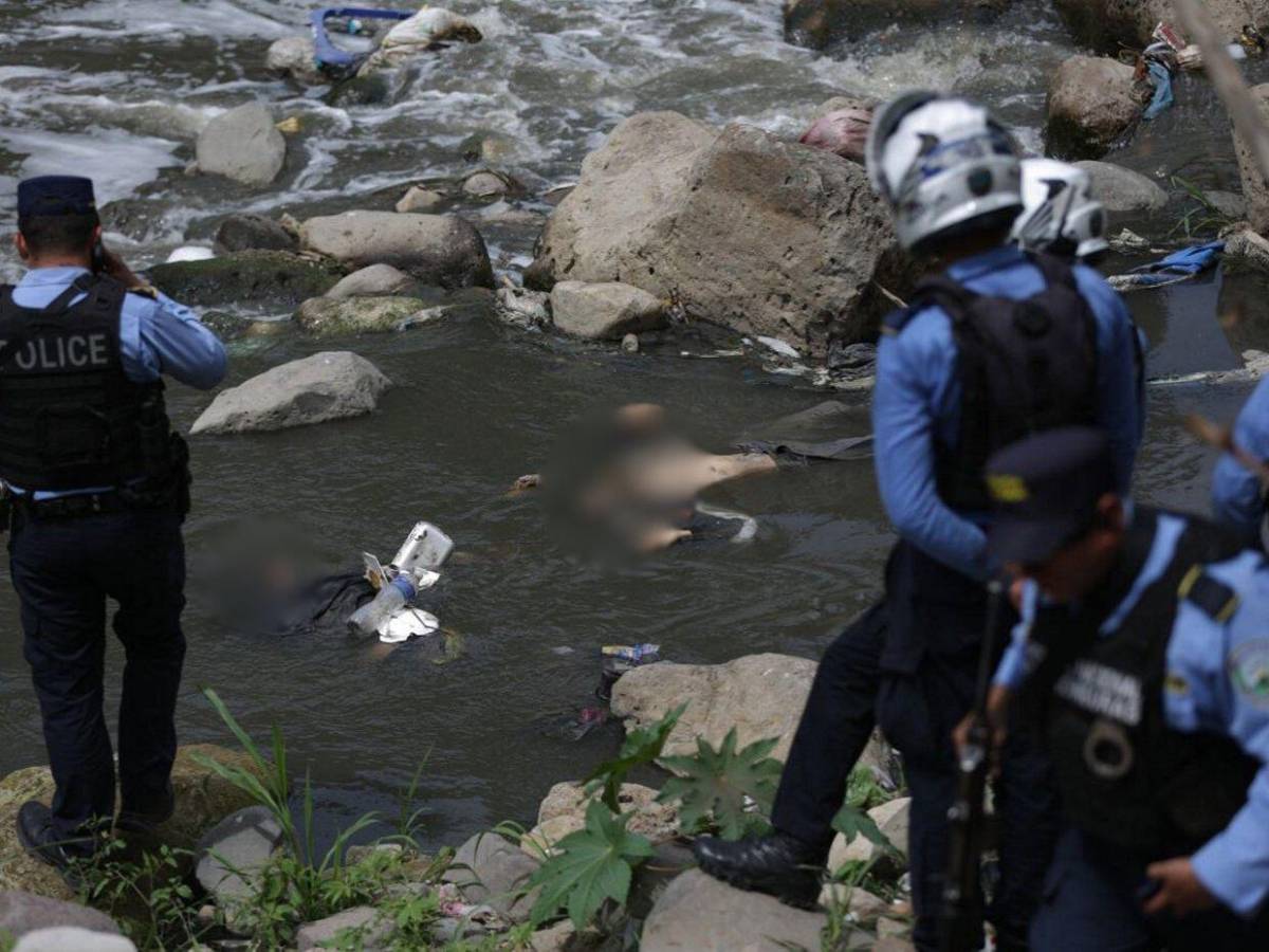 La dantesca escena en el río Choluteca donde fueron encontrados dos cuerpos