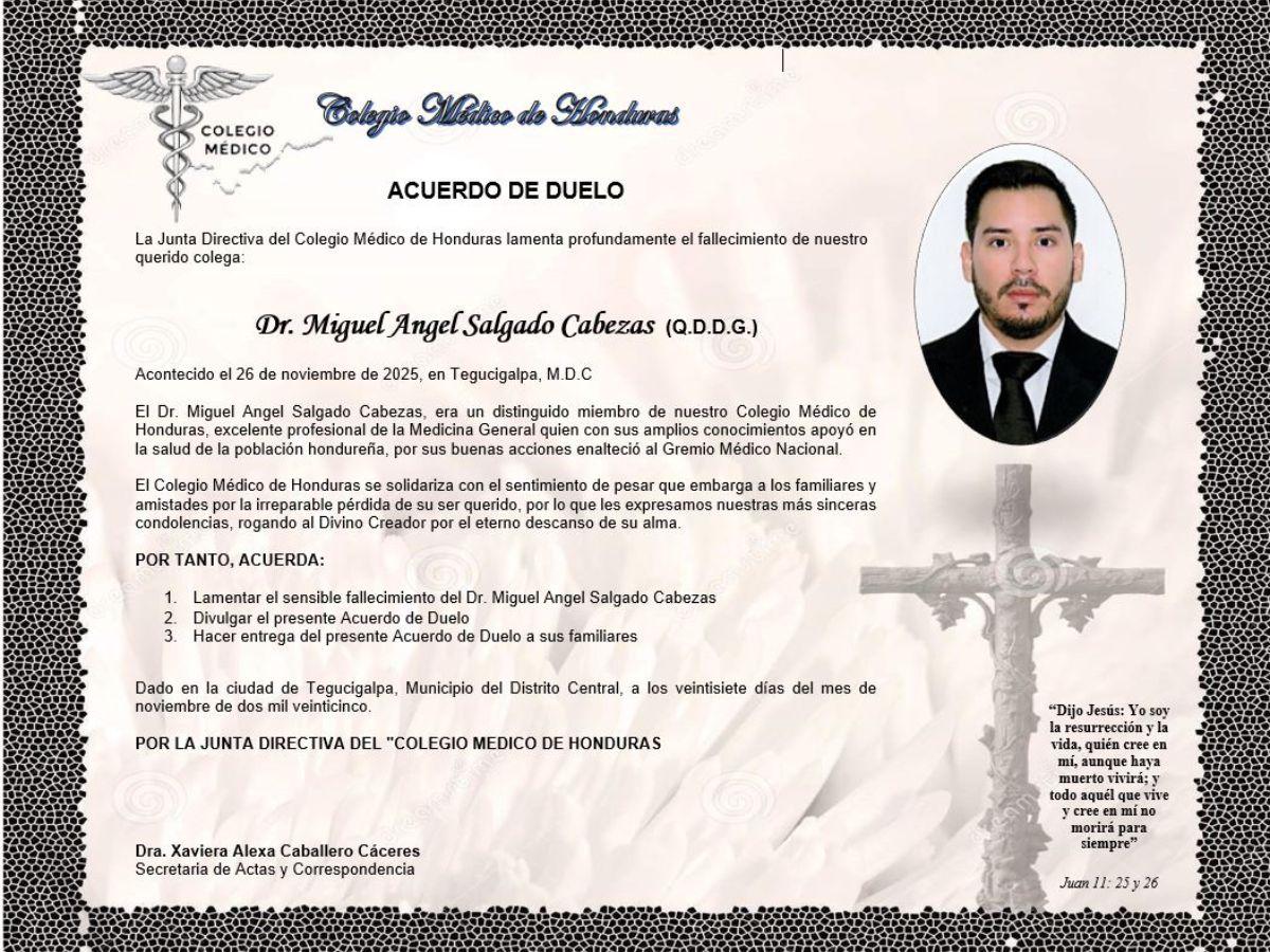 Padre del doctor Miguel Salgado tras casi 2 meses de su crimen: No te pude ayudar a luchar