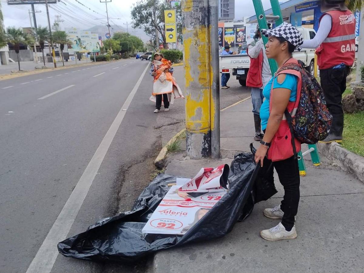 Despejan la capital de la propaganda política tras elecciones primarias