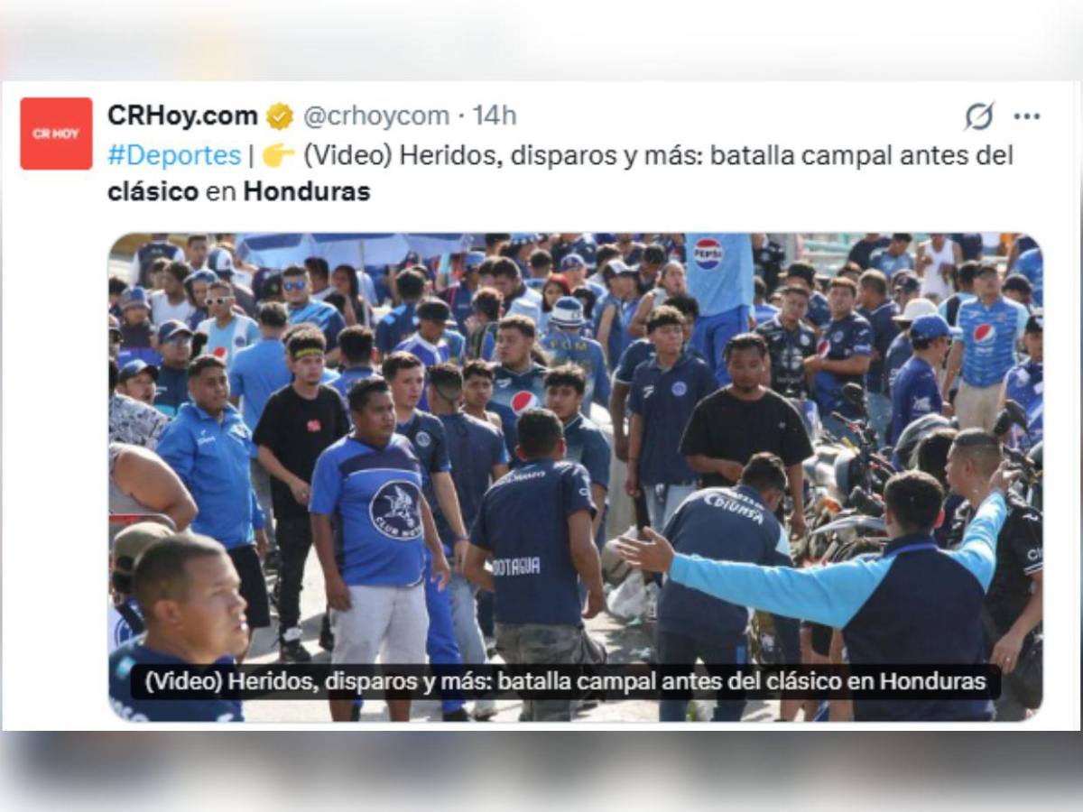Hubo heridos y aún así se jugó: así informa el mundo sobre la violencia en el clásico