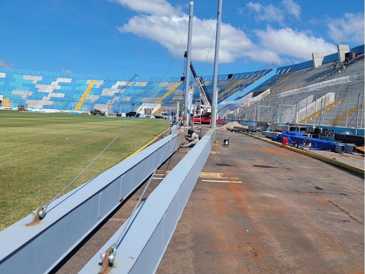 Así van los avances del estadio Nacional ya con el moderno techado