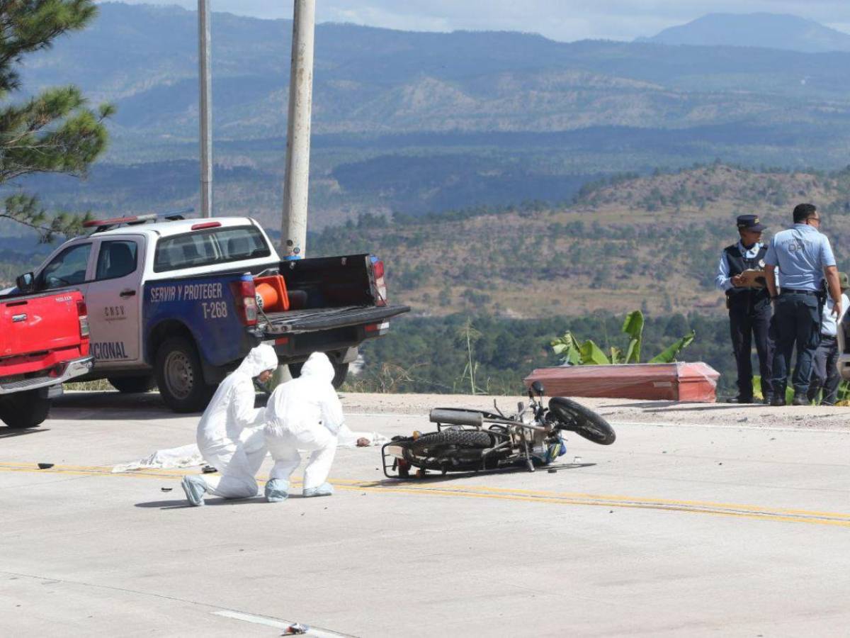 Cuatro motos, imprudencia y una curva pronunciada: tragedia en carretera a El Paraíso