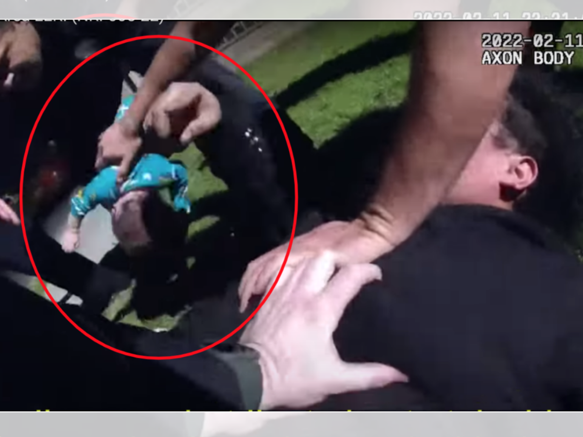 Policía derriba a hispano mientras sostenía a su hijo; investigan fractura de cráneo