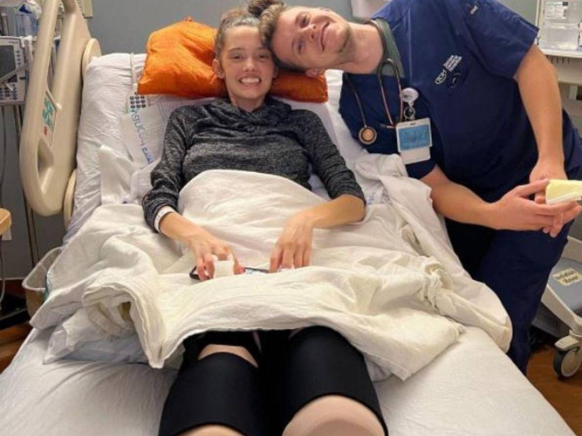 Bridges tras la amputación de sus piernas.