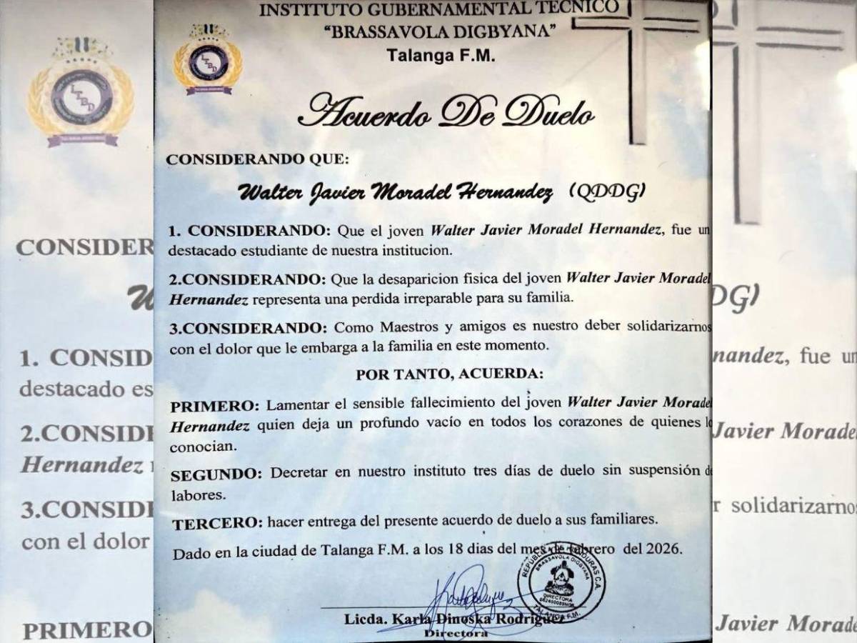 Javier Moradel, el joven motociclista que murió en accidente vial en Cantarranas