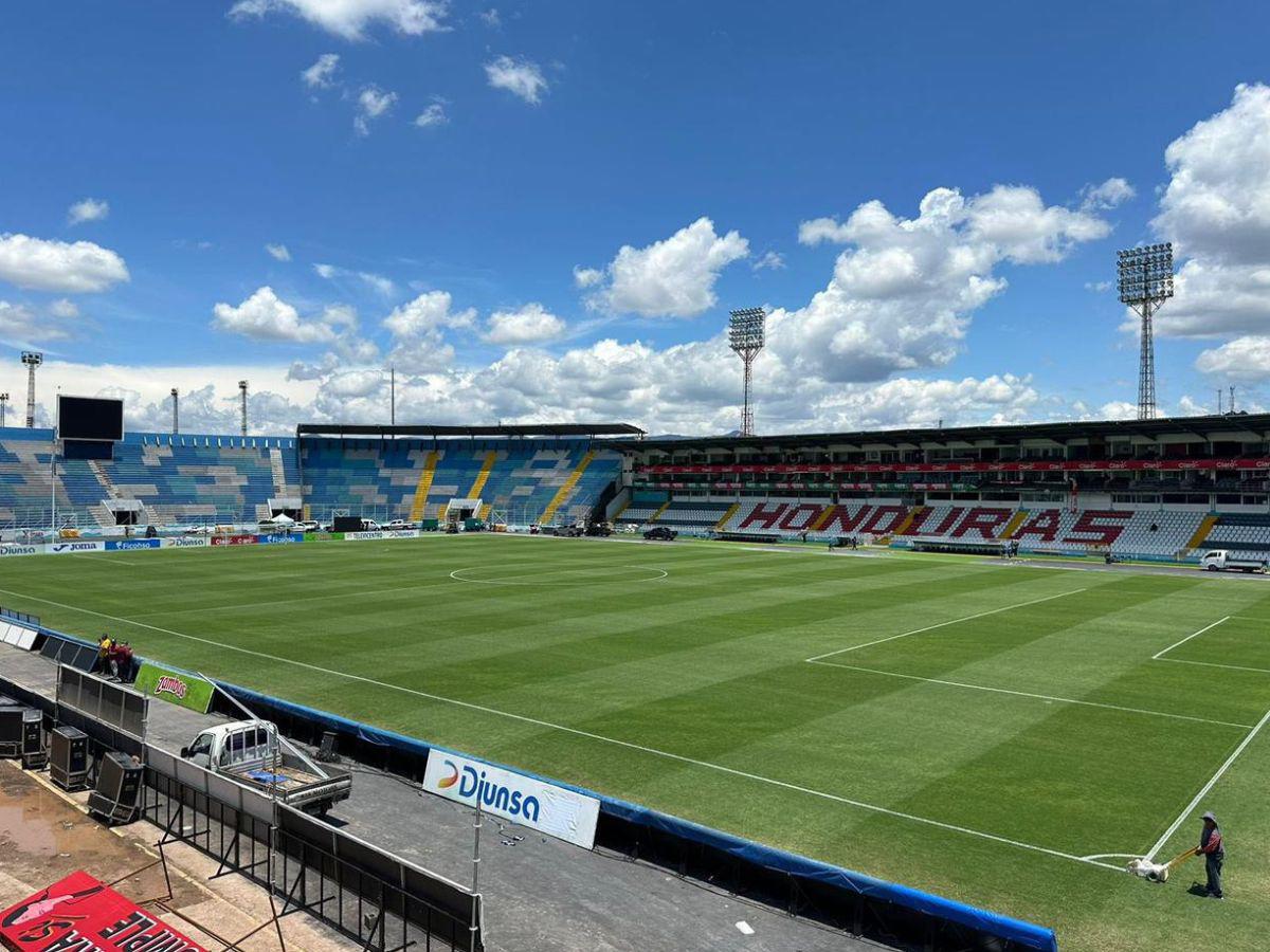 Cuatro estadios de Honduras con grama híbrida en 2025 y hasta pantalla gigante