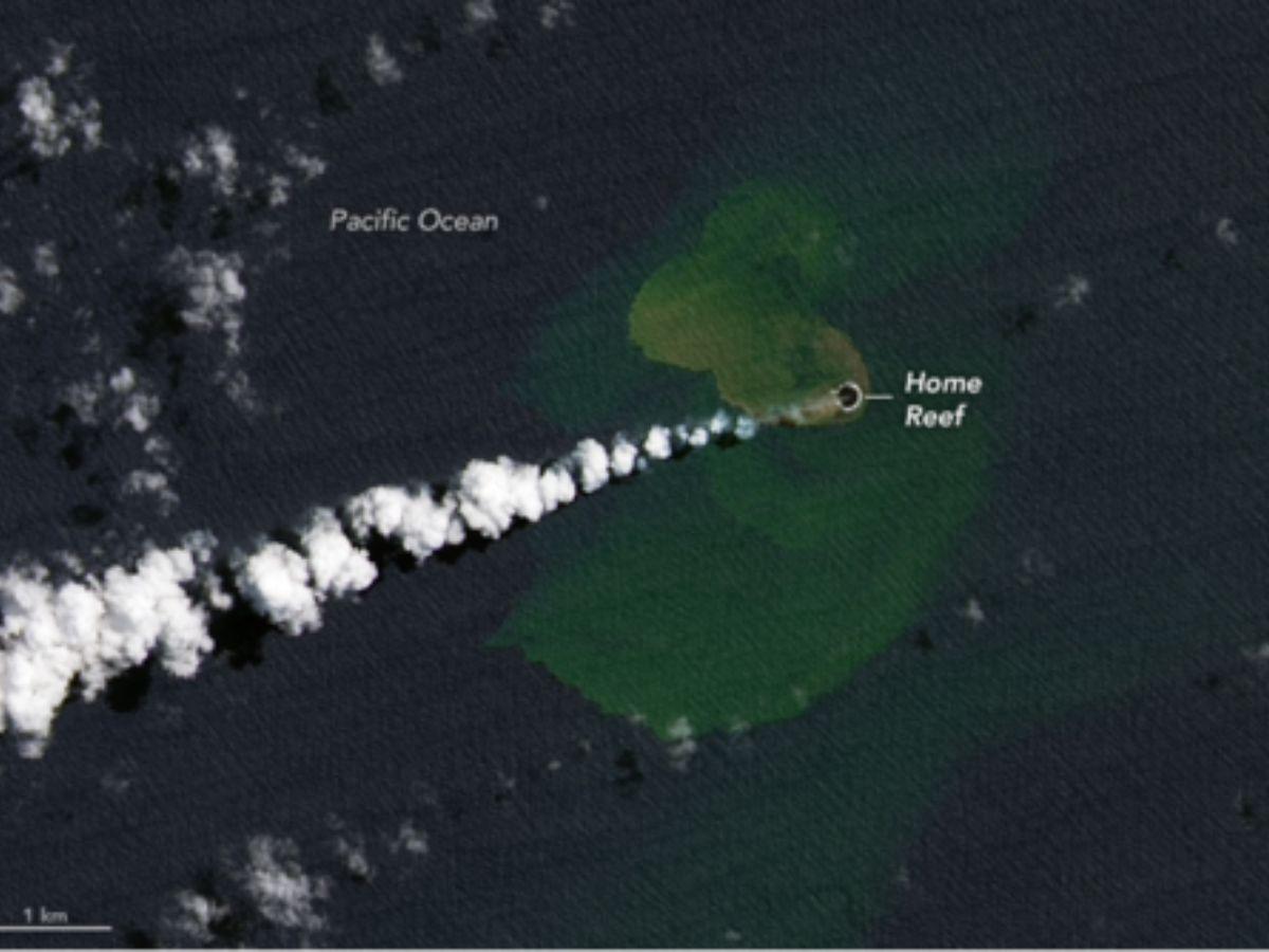 Así fue el surgimiento de una nueva isla en el Pacífico