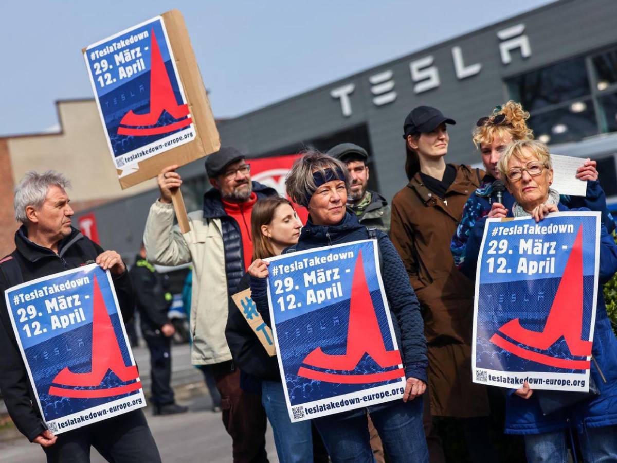Día de protesta global contra Musk: Europa contra Tesla