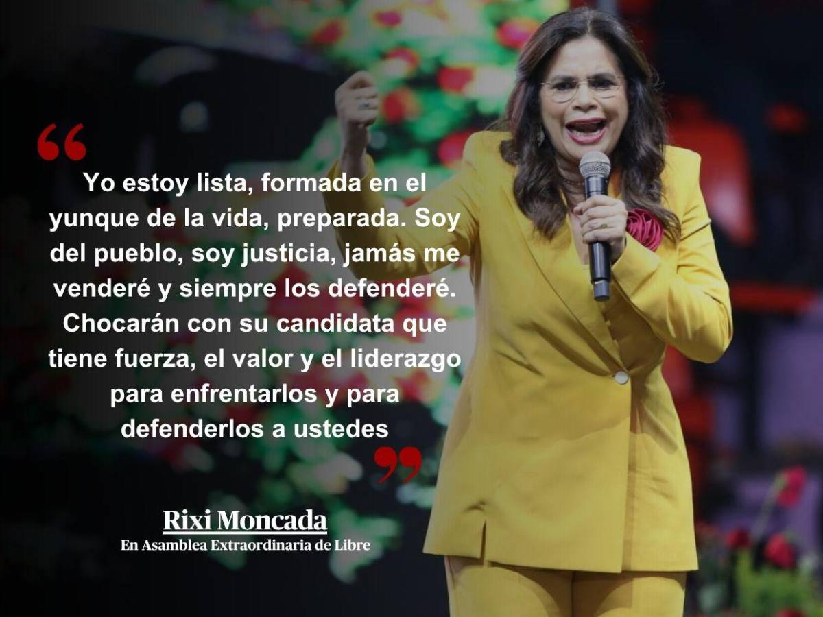 “Soy del pueblo, soy justicia”: 33 frases de Rixi Moncada en asamblea de Libre rumbo a las generales “Soy del pueblo, soy justicia”: 33 frases de Rixi Moncada en asamblea de Libre rumbo a las generales