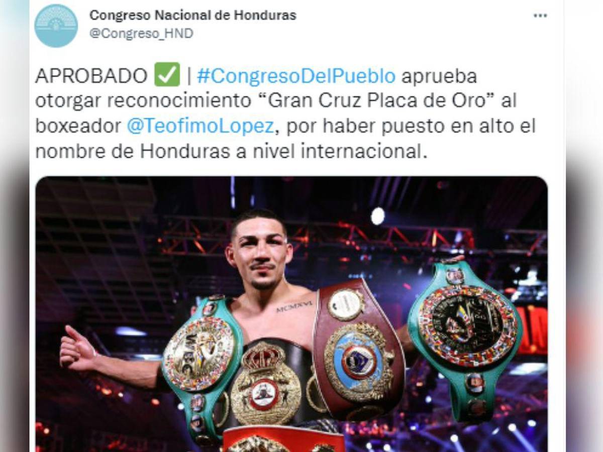 Otorgarán reconocimiento “Gran Cruz Placa de Oro” a tres destacados hondureños en el Congreso