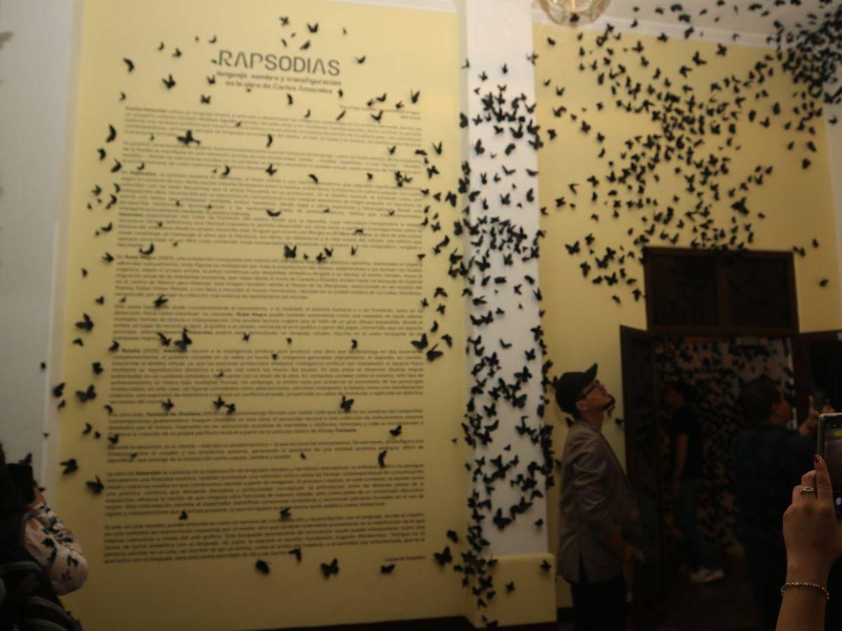Nube negra: Un bivaque surrealista de 30,000 mariposas de papel invaden el MIN
