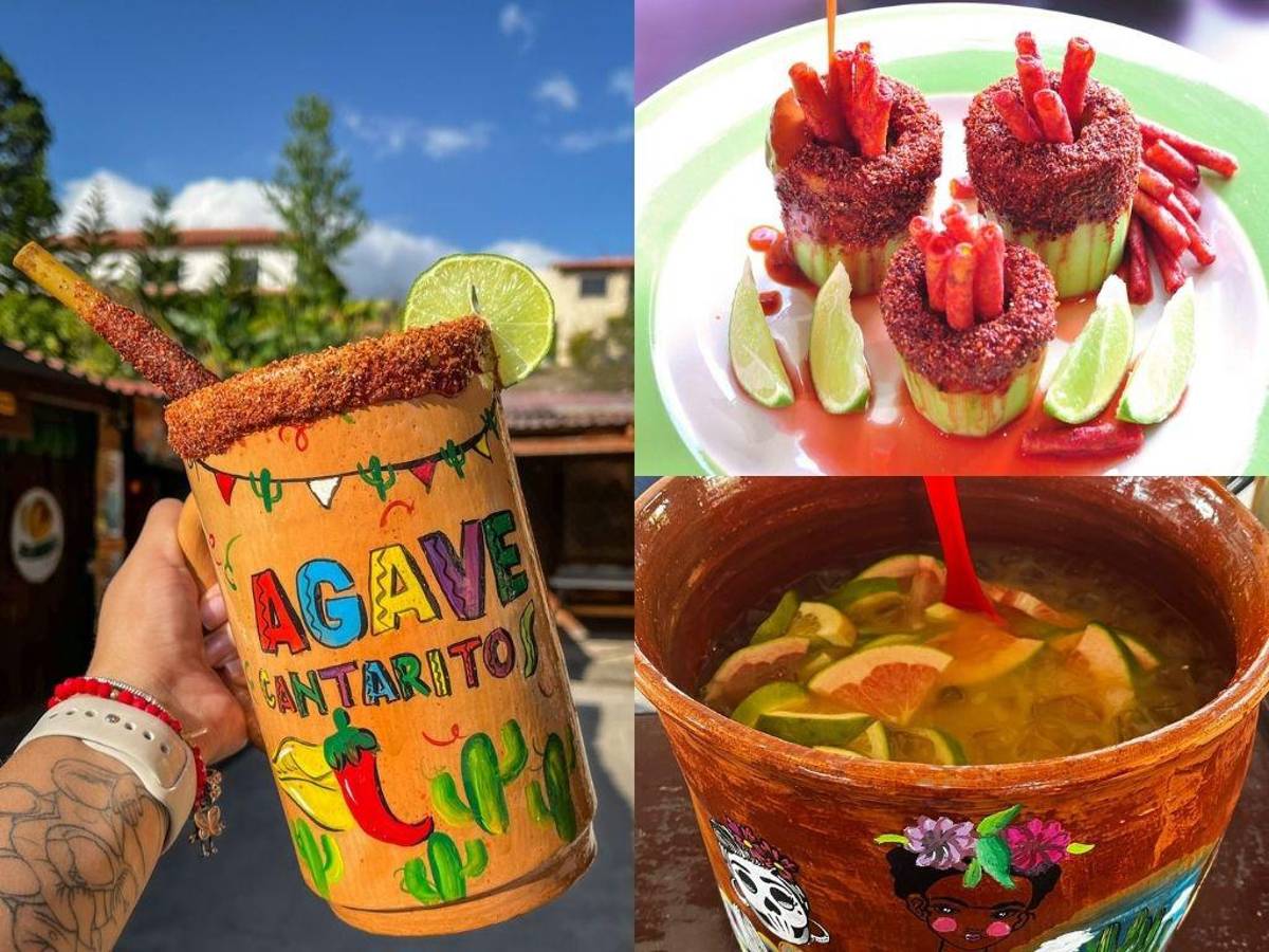 Picantes snacks y refrescantes bebidas encuentras en ‘Agave Cantaritos’.