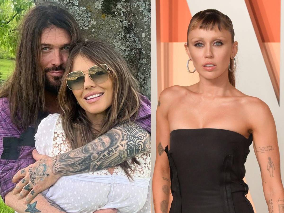 Miley Cyrus reacciona al romance de su padre con Elizabeth Hurley