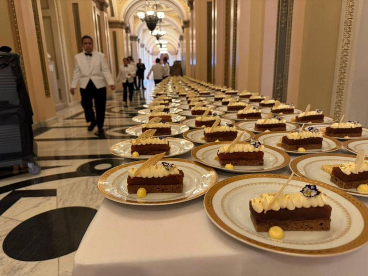 El menú que se sirvió en la primera comida oficial de Trump como presidente