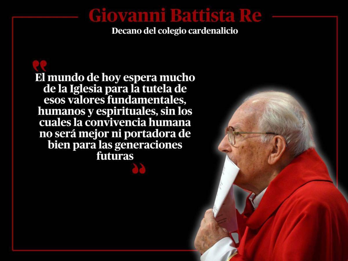 Las frases del decano Giovanni Battista Re en misa previo a Cónclave