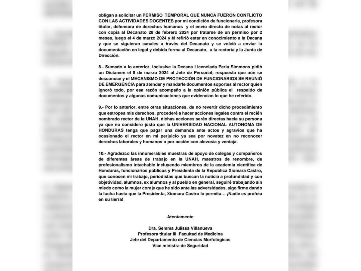 Julissa Villanueva asegura que tomará acciones legales contra Odir Fernández