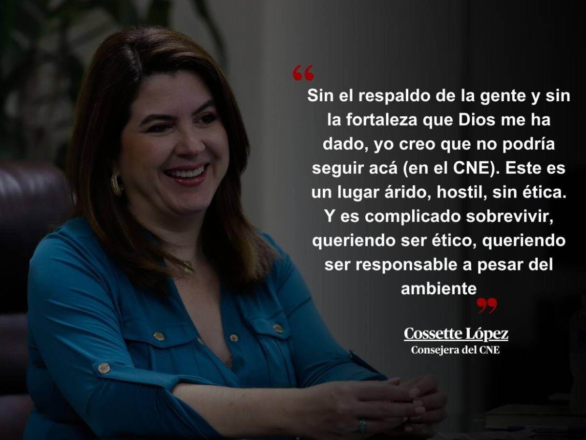 Creemos que nuestras comunicaciones están intervenidas: Frases de Cossette López antes de dejar la presidencia del CNE