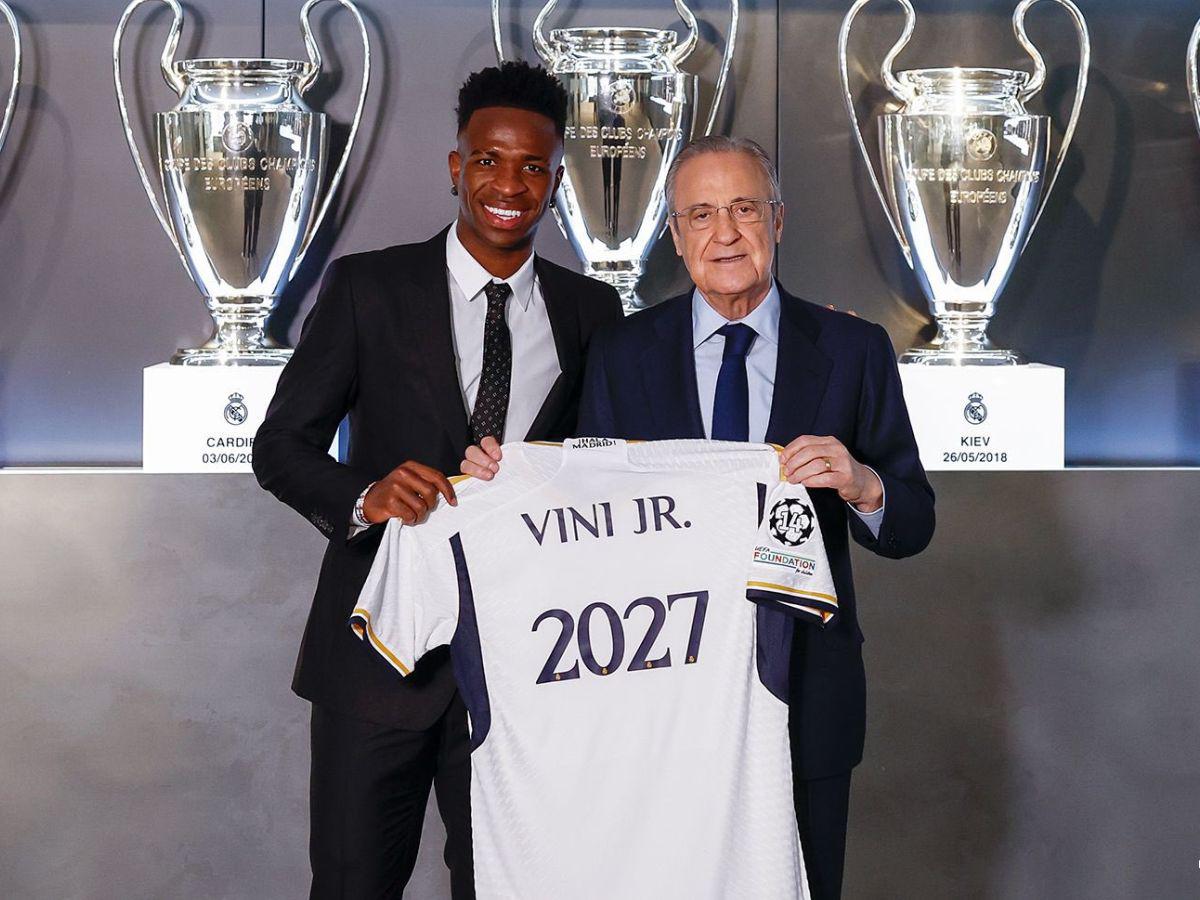 Vinicius Jr. renueva con el Real Madrid hasta 2027