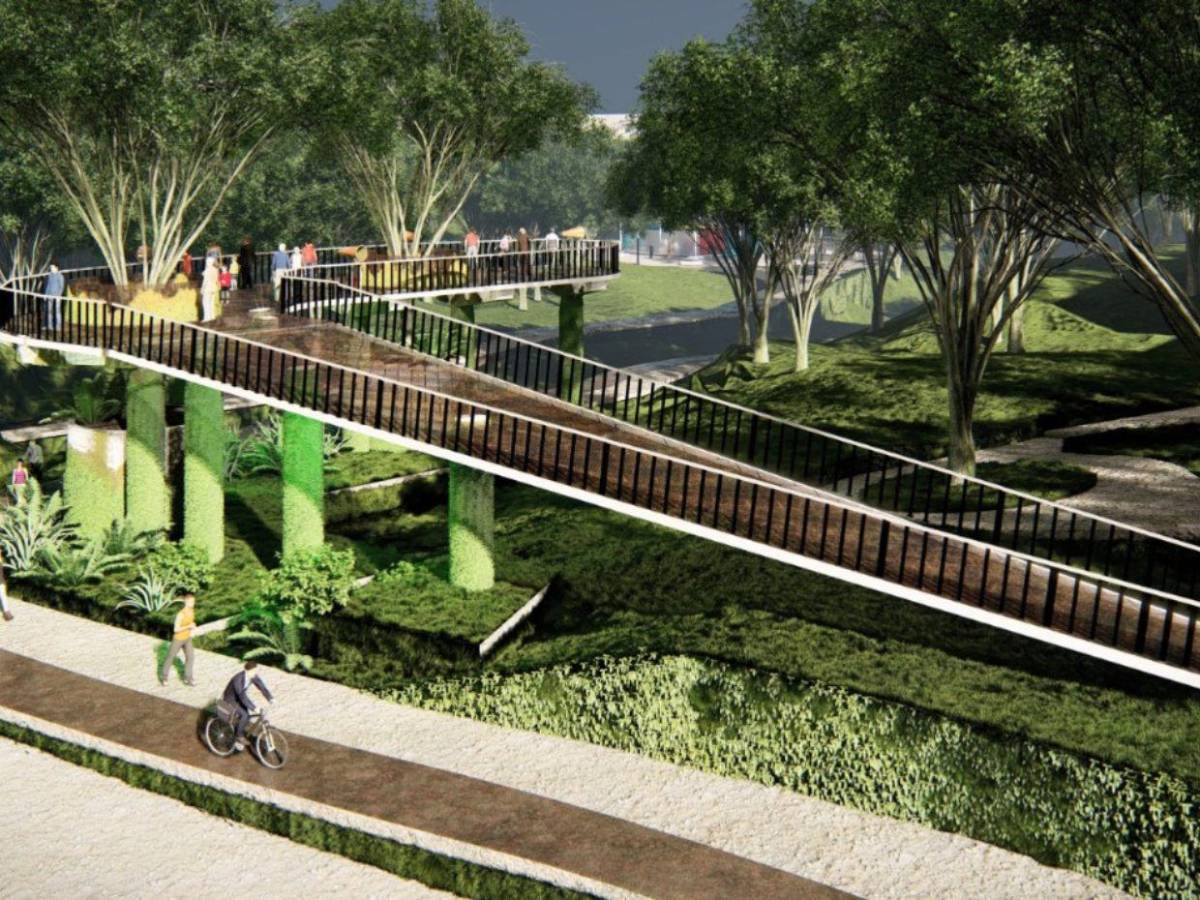 Plazas, senderos y miradores: así será el megaparque ecológico Berta Cáceres