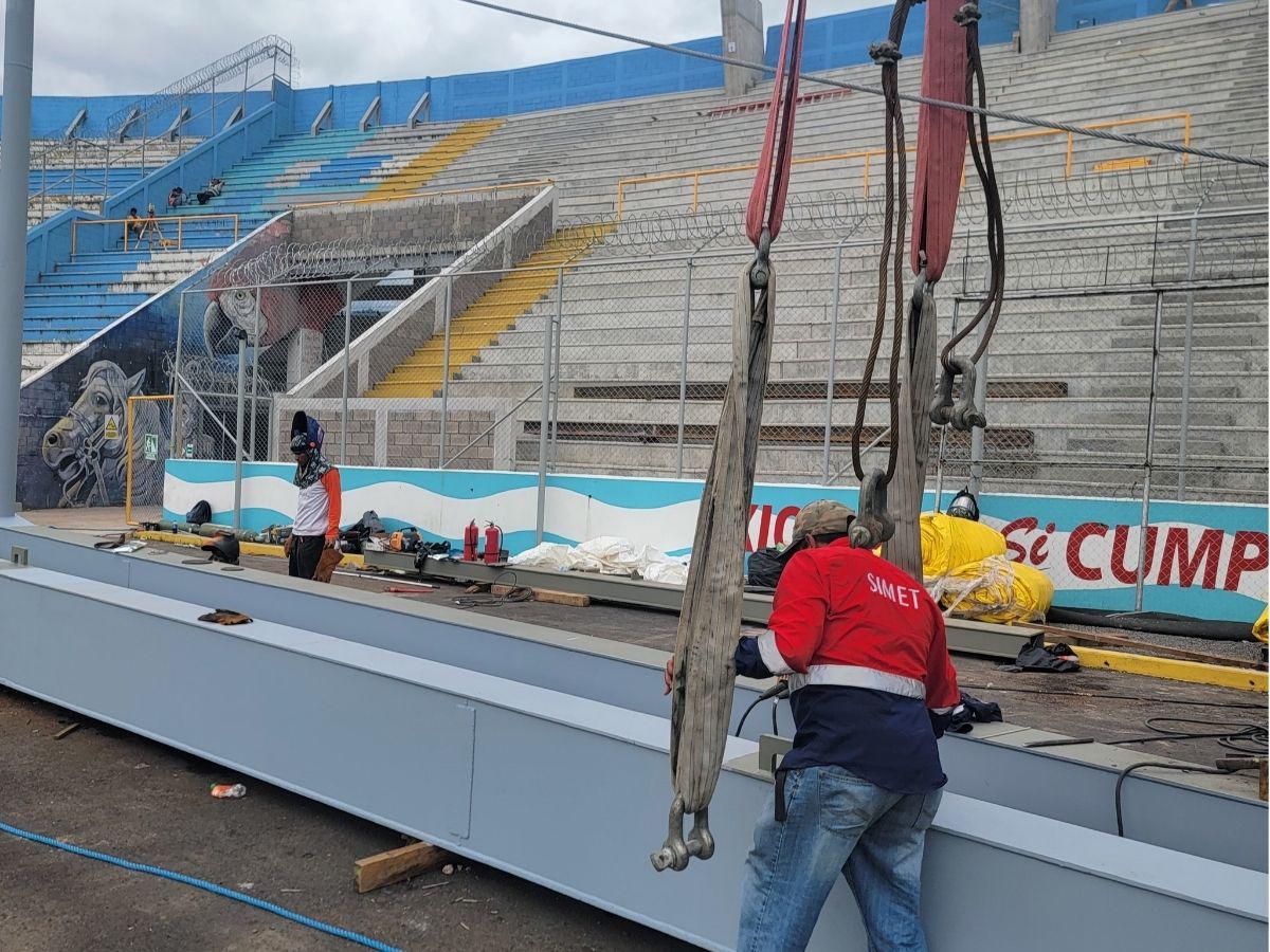 Así avanza remodelación en el estadio Nacional: Completa importante fase del techado