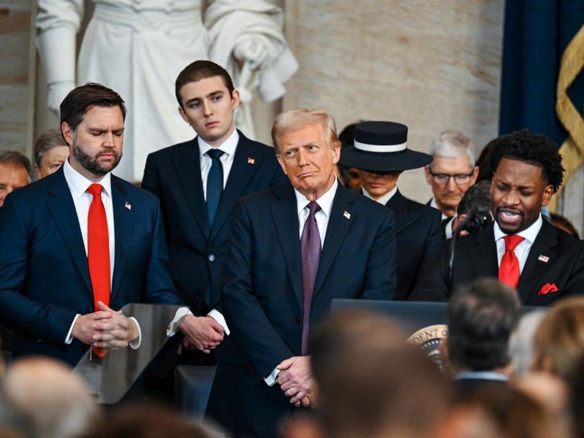 Así lució la familia presidencial en la toma de posesión de Donald Trump