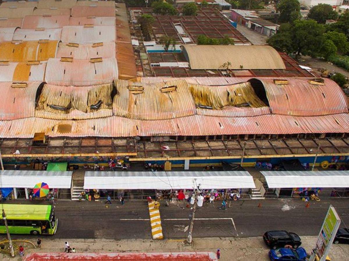 Así lucía el mercado San Miguelito de El Salvador antes de su reconstrucción