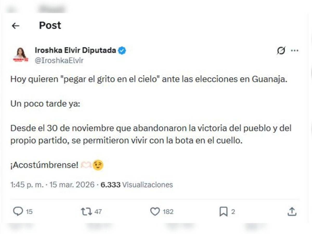 Iroshka Elvir y Alia Kafati se enfrentan en redes: Traidora, asolapada y acomodada