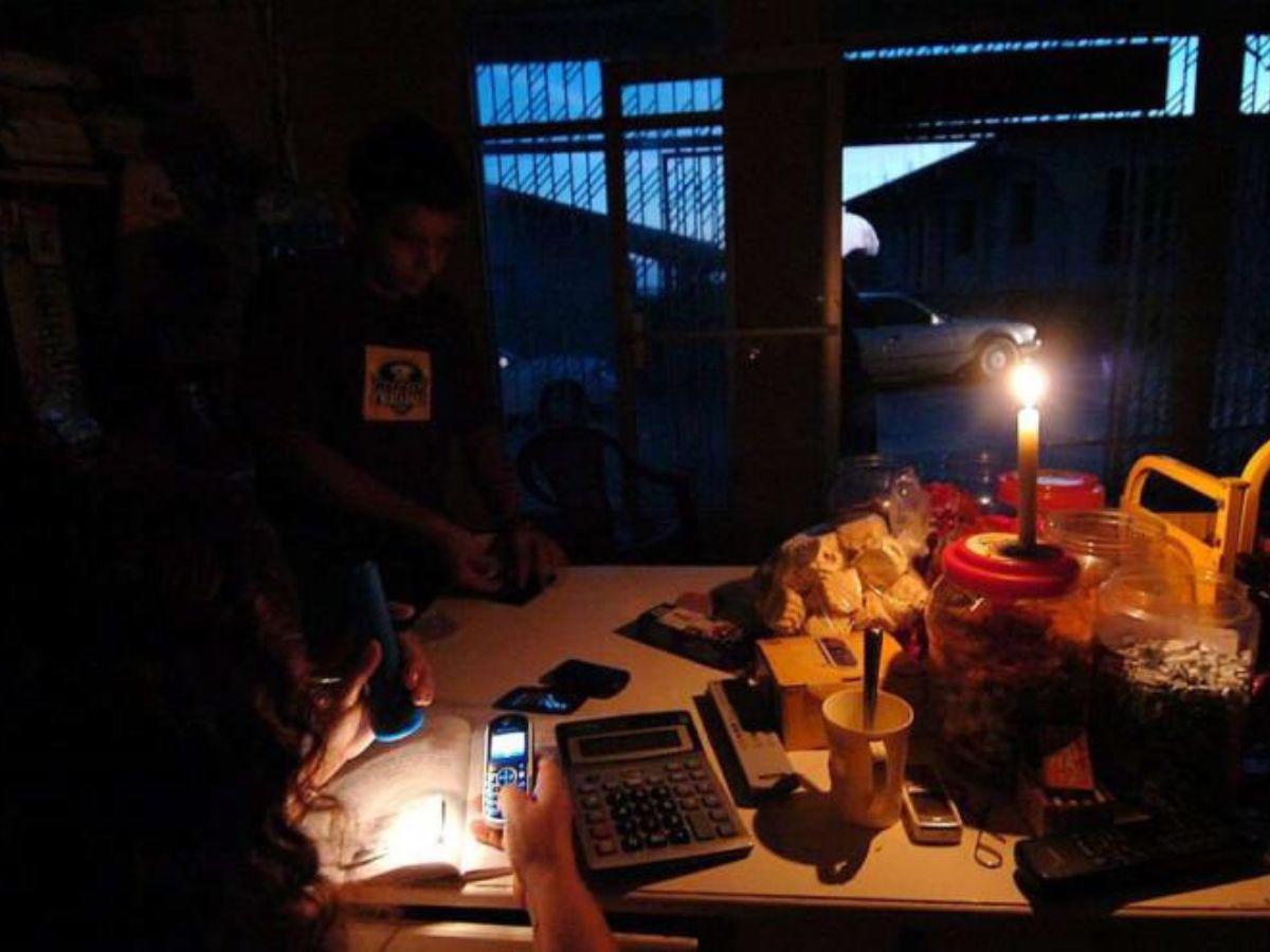 ¿Cuáles son los departamentos de Honduras con más apagones de energía eléctrica?