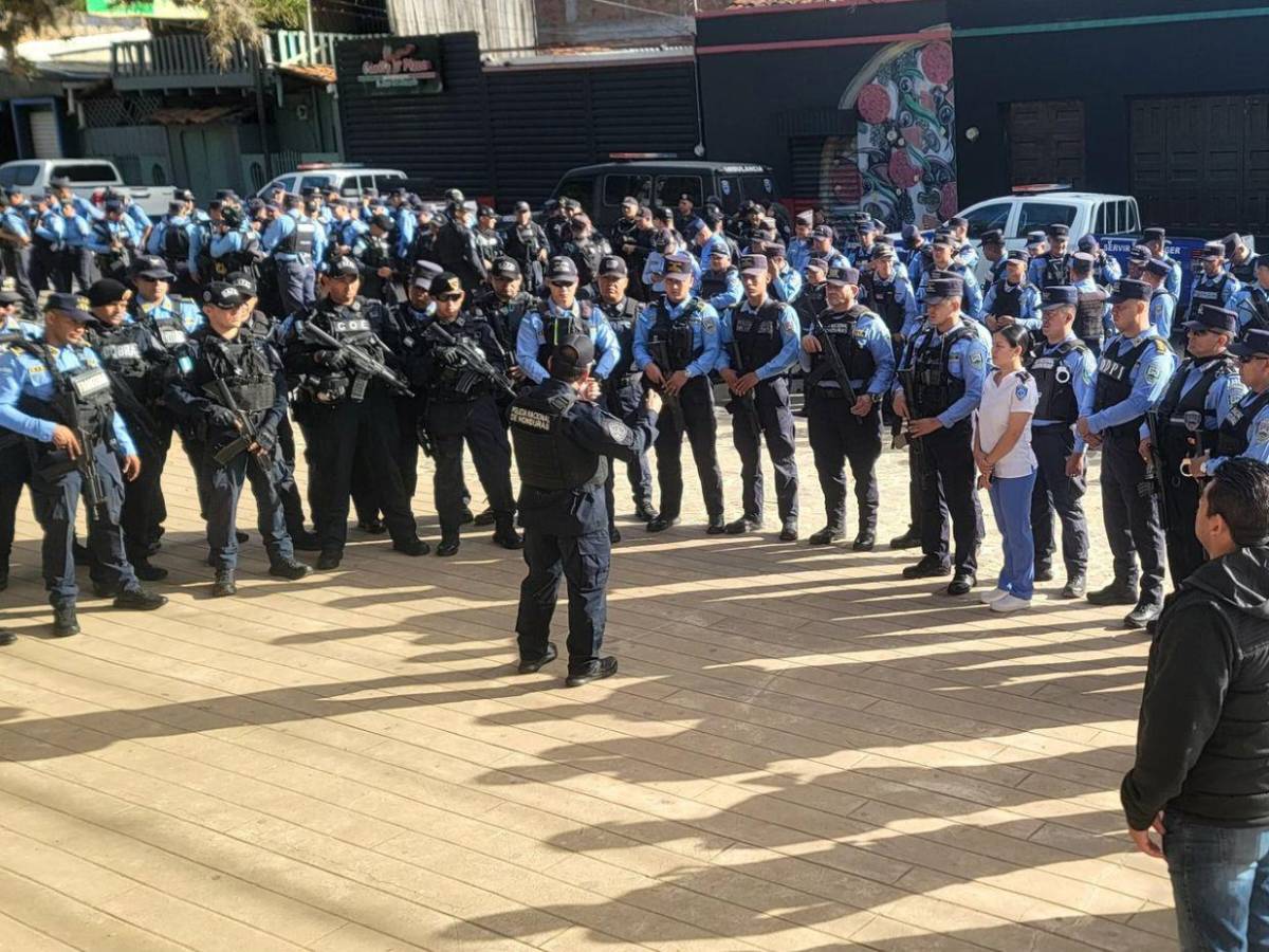 Black Mambas y 200 agentes policiales: así luce Catacamas tras intervención