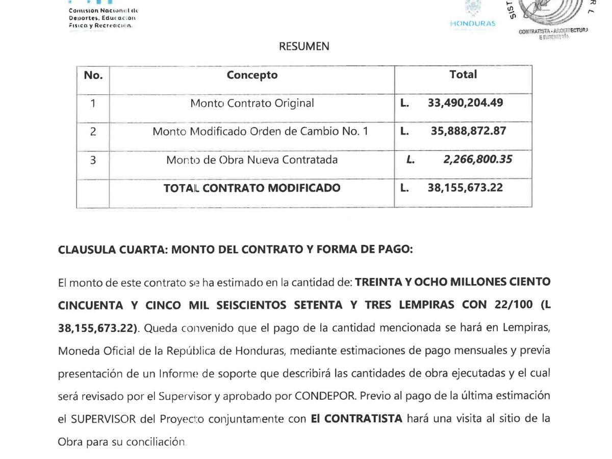 $!El comisionado se molestó por haber revelado que en el proceso de construcción se aumentó el precio del contrato, como lo evidencian los documentos de Condepor.