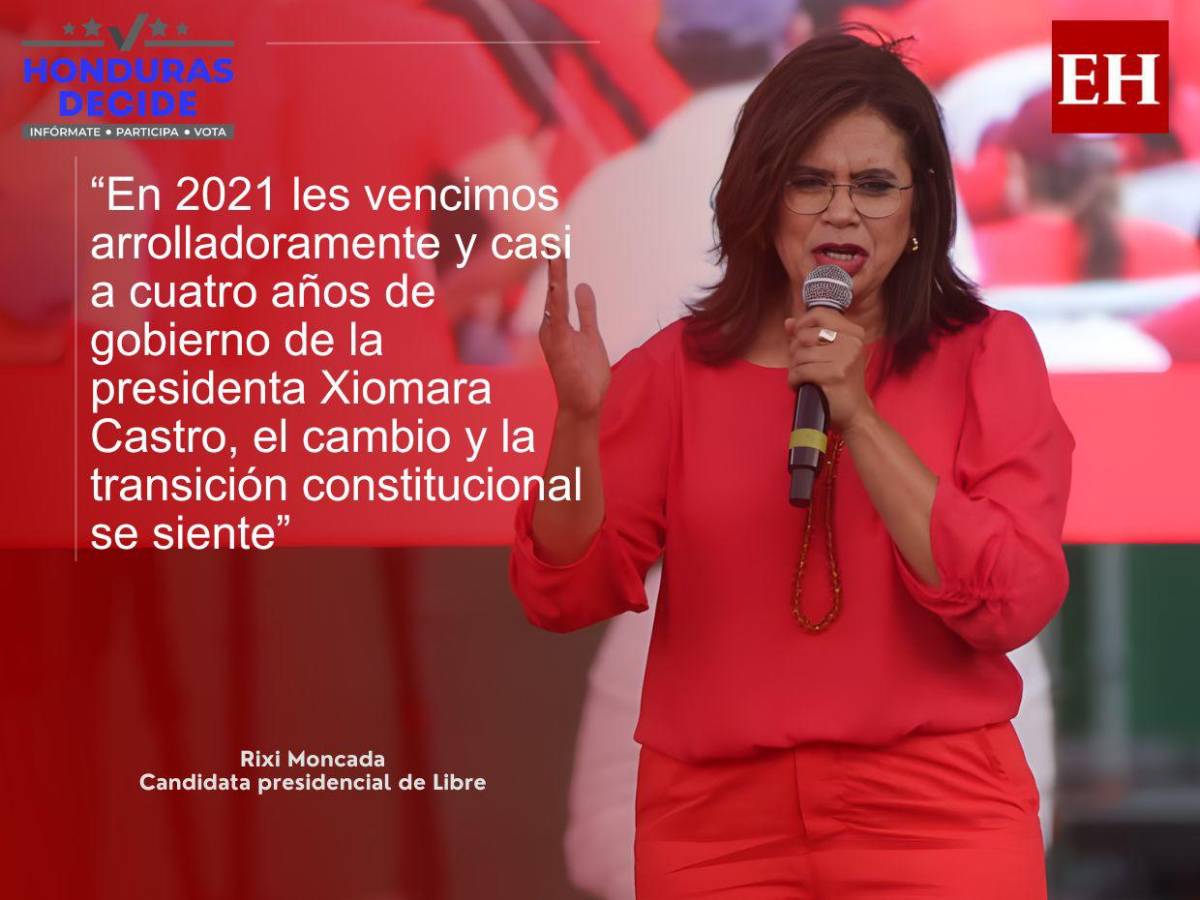 Nasralla y Asfura son los de la narcodictadura: las frases de Rixi Moncada en la Villa Olímpica