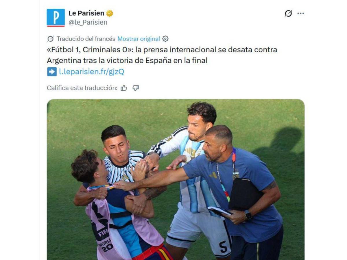 Fútbol 1, Criminales 0: medios internacionales explotan contra Argentina tras perder la final del Mundial