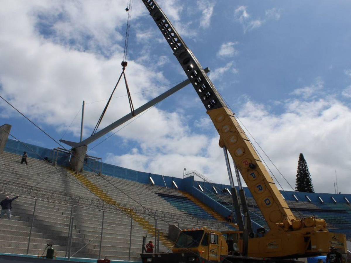 Comienzan a instalar techo en el Estadio Nacional: así quedará tras la remodelación