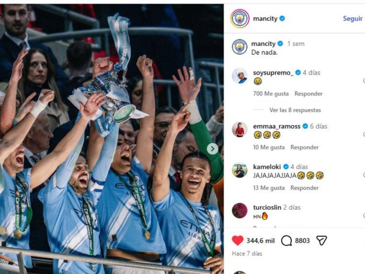 Quién es la hondureña a la que el Manchester City le utilizó una canción tras ganar la Carabao Cup