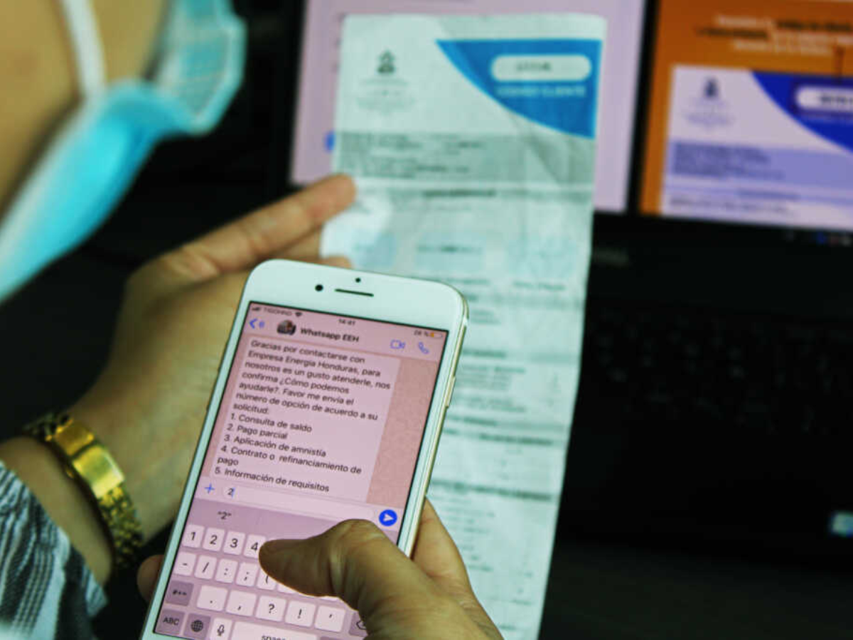 WhatsApp ENEE: Habilitarán chat virtual para consultas y gestiones de los usuarios