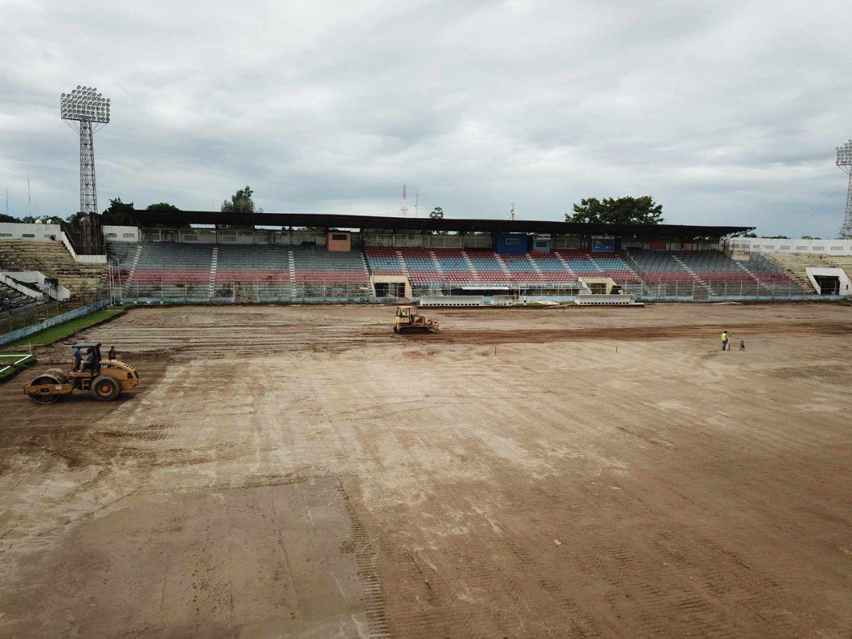 Cuatro estadios de Honduras con grama híbrida en 2025 y hasta pantalla gigante