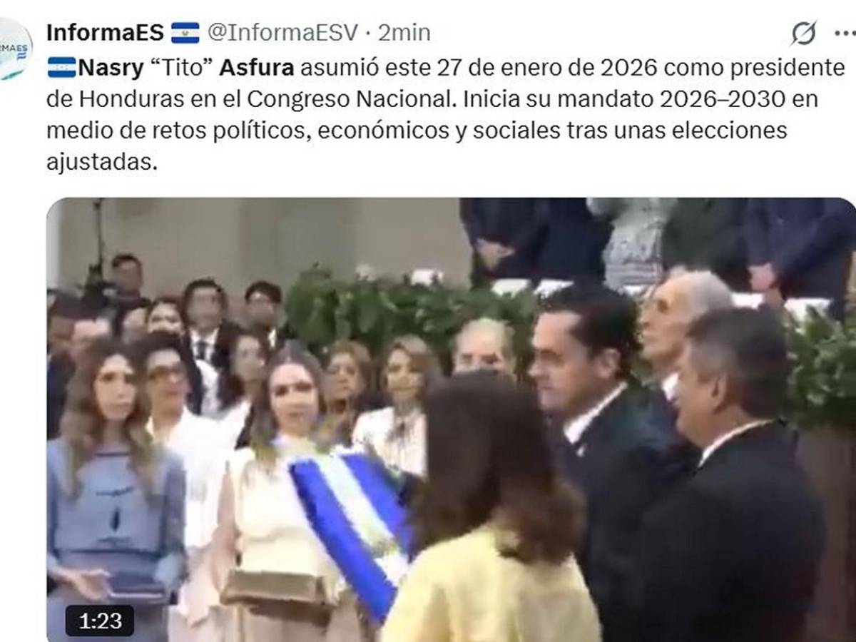 Medios internacionales publican toma de posesión de Nasry Asfura en Honduras