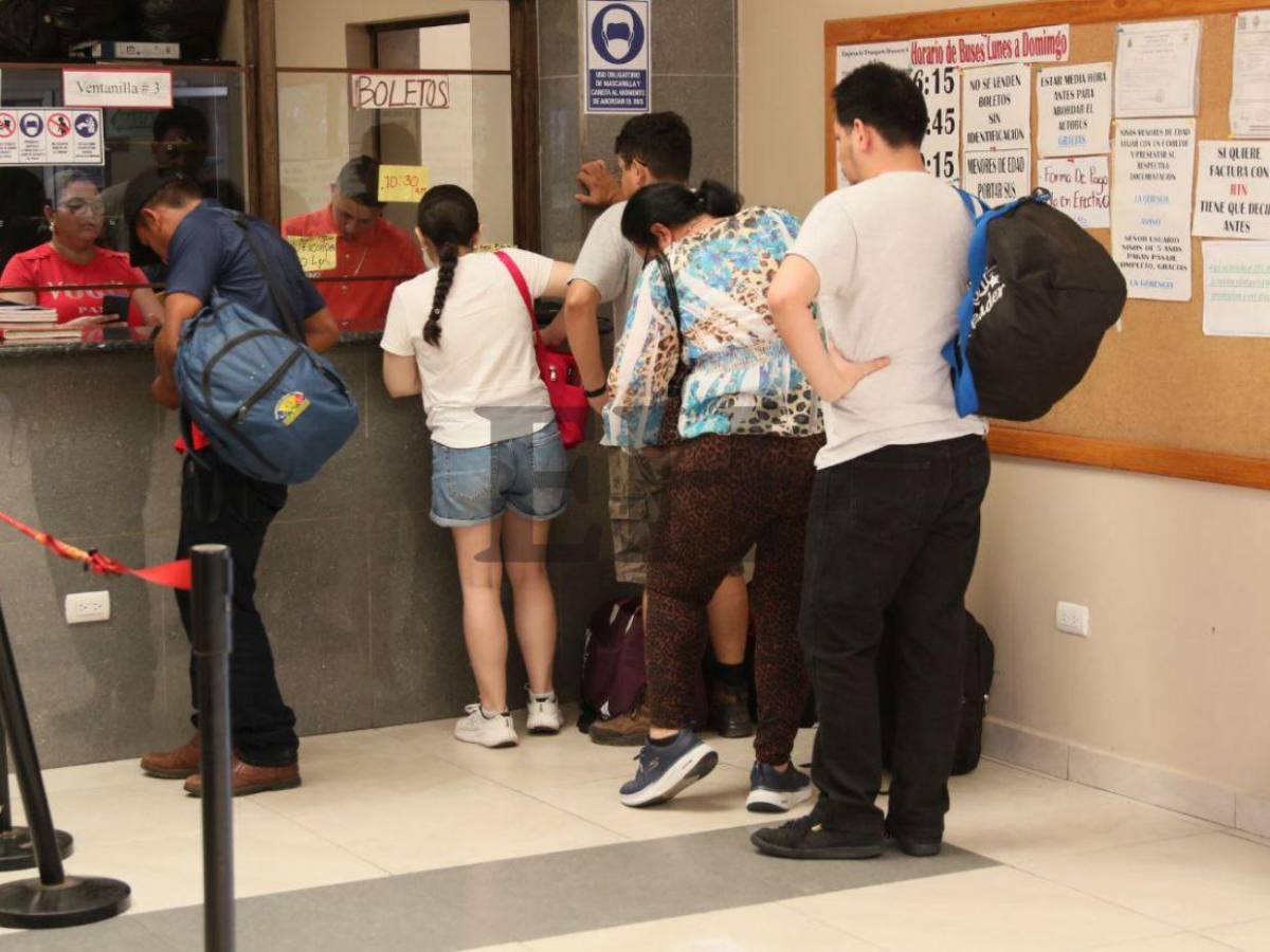 Viajeros ya empiezan a abandonar la capital para disfrutar de la Semana Morazánica