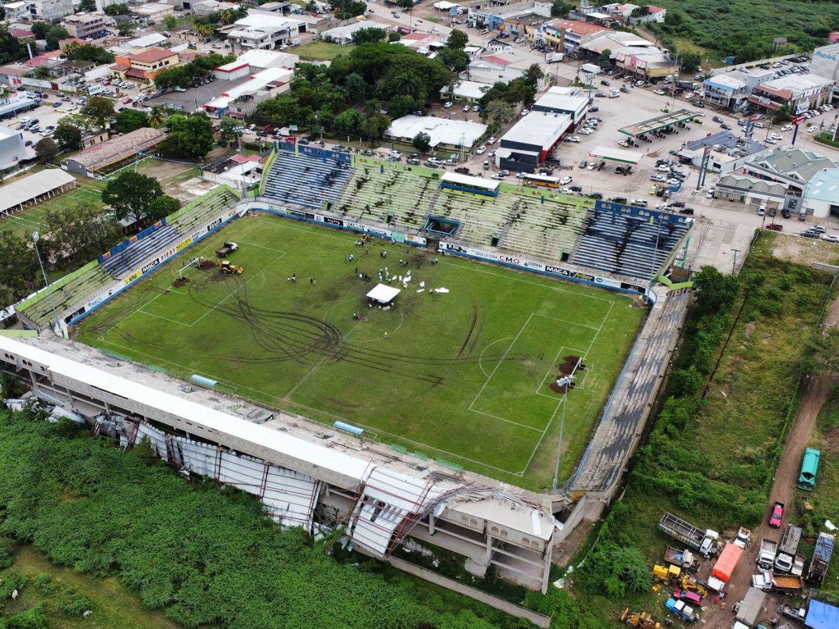 Cuatro estadios de Honduras con grama híbrida en 2025 y hasta pantalla gigante