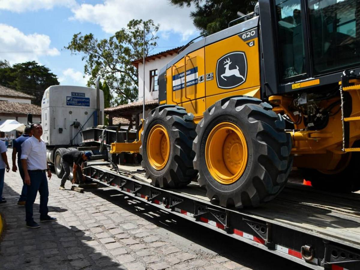 Ojojona, primer municipio de Francisco Morazán en recibir maquinaria