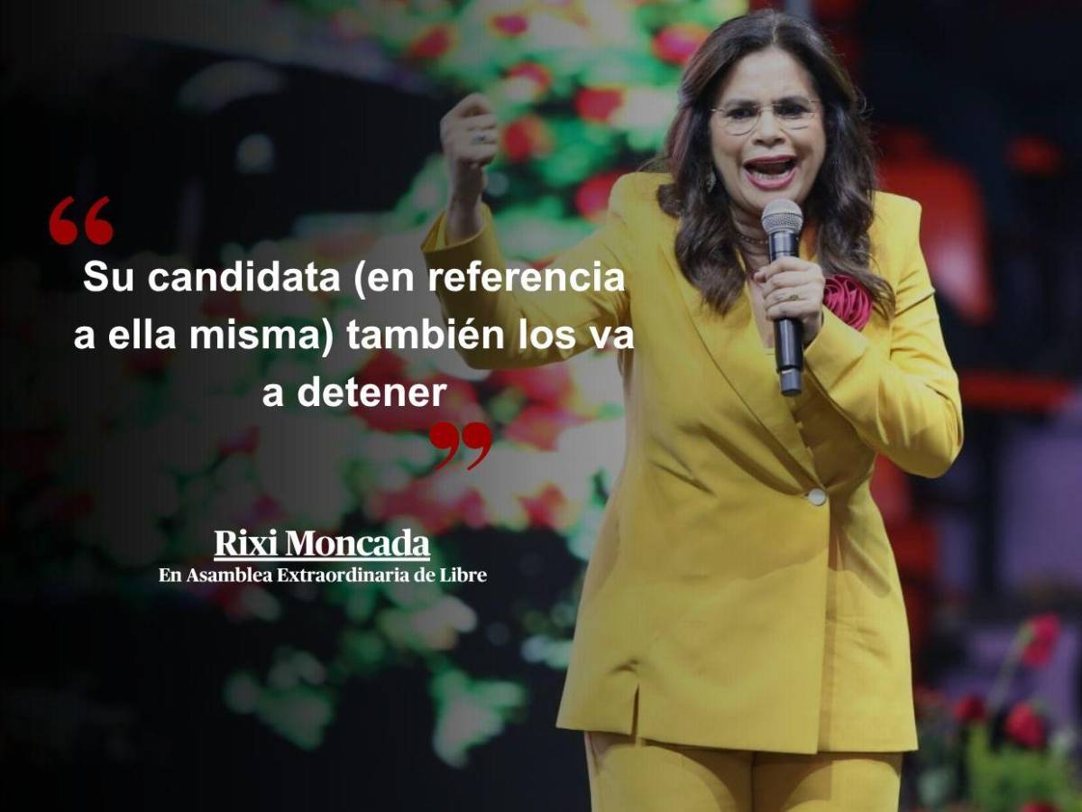 “Soy del pueblo, soy justicia”: 33 frases de Rixi Moncada en asamblea de Libre rumbo a las generales “Soy del pueblo, soy justicia”: 33 frases de Rixi Moncada en asamblea de Libre rumbo a las generales