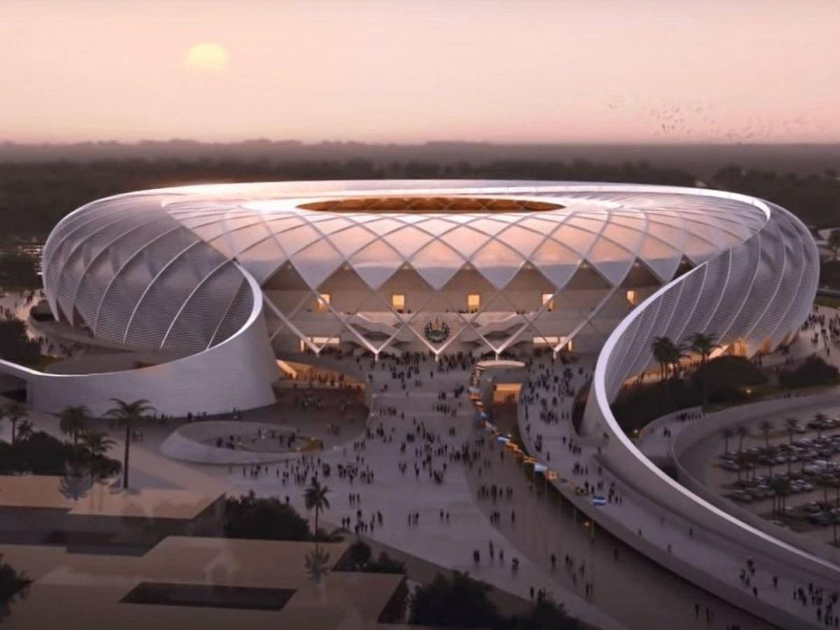 Mejor estadio de Centroamérica: Bukele presume avances en el nuevo recinto de El Salvador