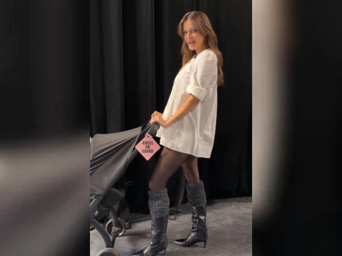 A semanas de dar a luz, Barbara Palvin se vuelve a poner las alas de Victoria’s Secret