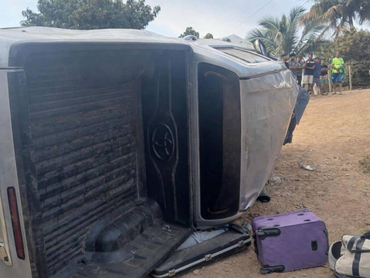 Las imágenes del accidente en el que murió el integrante de una banda musical en Olancho